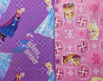 Frozen Elsa and Ana Disney Princess Sisters fabric by the yard