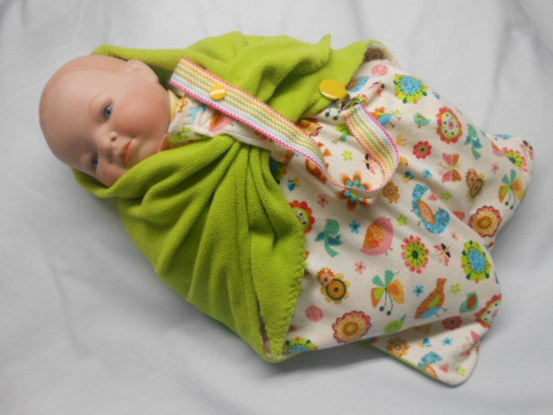 Newborn Swaddle Blanket With Pacifier Clip Etsy
