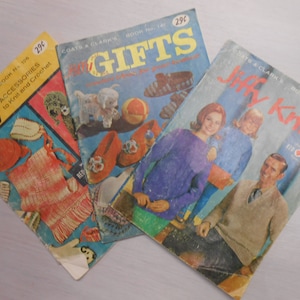 Vintage Knit and Crochet books