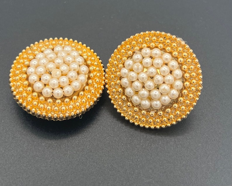 Button Covers Large Button Covers Vintage Set of Two 0223 Etsy