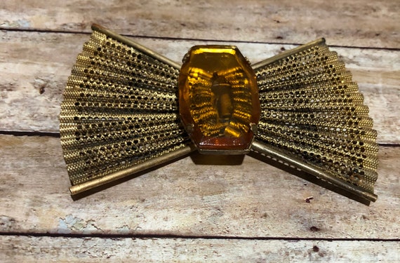 Antique Filigree Metal belt buckle large in Antique GOLDTONE Antique Filigree Brass Belt Buckle: Gold Tone Steampunk  main image 2