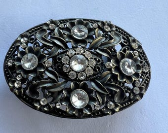 Vintage Silver Moroccan Style Ring Belt With Etched Large  display picture 1