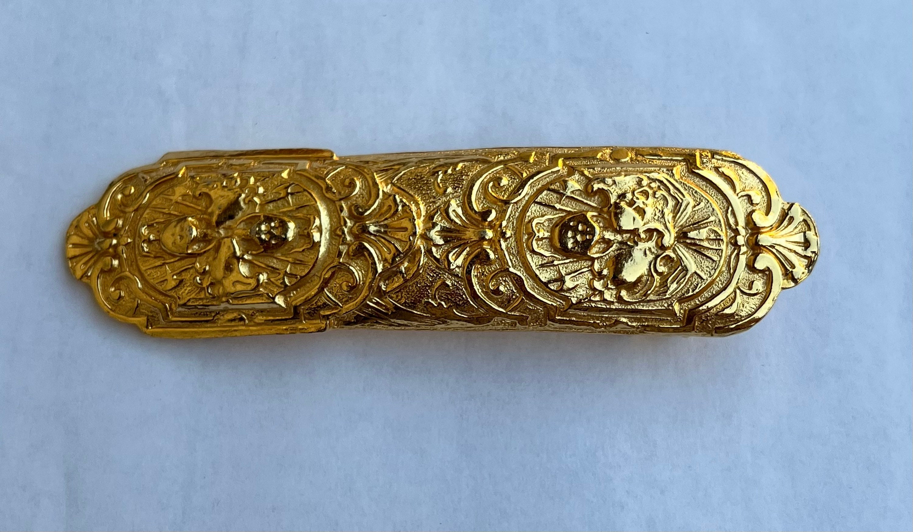 VINTAGE ACCESSOCRAFT NYC WOMEN\'S GOLD TONE ROPE BELT BUCKLE BEAUTIFUL! Vintage Gold Tone Accessocraft NYC Ladies Dress Belt Buckle  main image 3