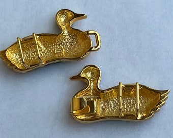 BUCKLE, Vintage, Mimi Di, Kissing Ducks ,ladies Belt Buckle  display picture 2