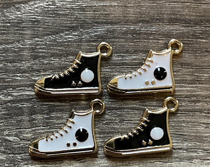 4 - Enamel Converse Sneaker Tennis Shoes Charms
