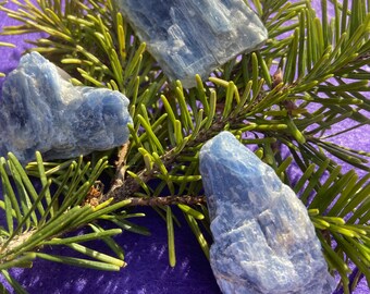 Blue Kyanite, Chip, Raw - Blessed   One (1) Piece- Blessed