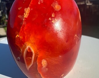 Carnelian, Tumbled Freeform, 2.75x2.5 inches, 9.4 oz - Blessed