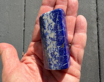 Lapis Lazuli Tumbled Freeform, Showpiece - Blessed