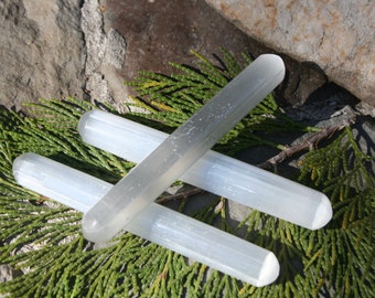 Selenite  Massage/Reiki Wand  - Blessed