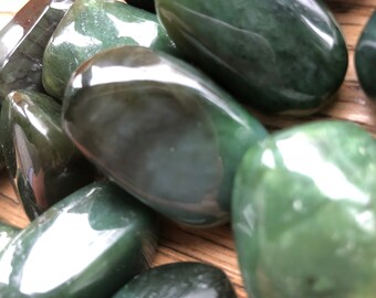 Canadian Jade, Tumbled Piece - Blessed