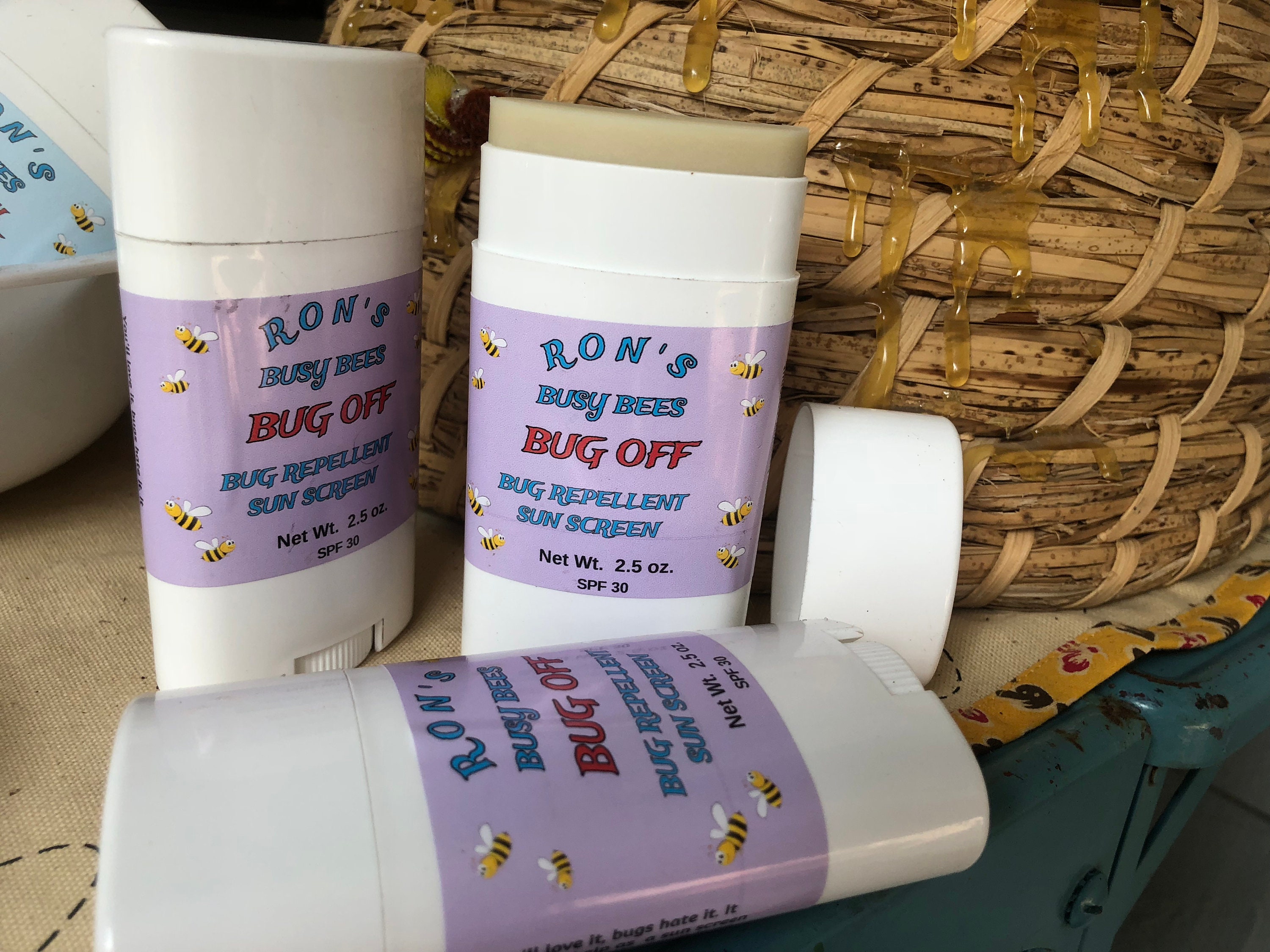 Bug off - Bug Repellent, Sun Screen & Moisturizer by Ron's Busy Bees - Etsy