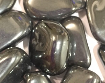 Hematite (medium tumbled) -  Blessed
