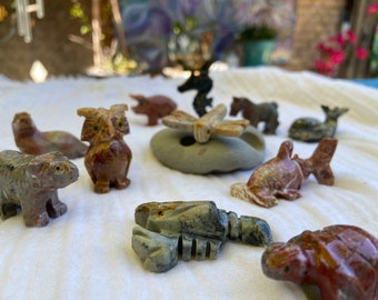 Soapstone Carved Figurine - You Pick!