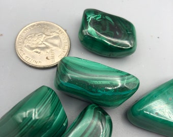 Malachite, Tumbled - Blessed