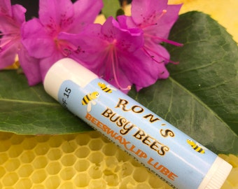 Sale! Buy 1, Get 1 Free! - Ron's Original, Homemade Beeswax Lip Lube - Ron's Busy Bees