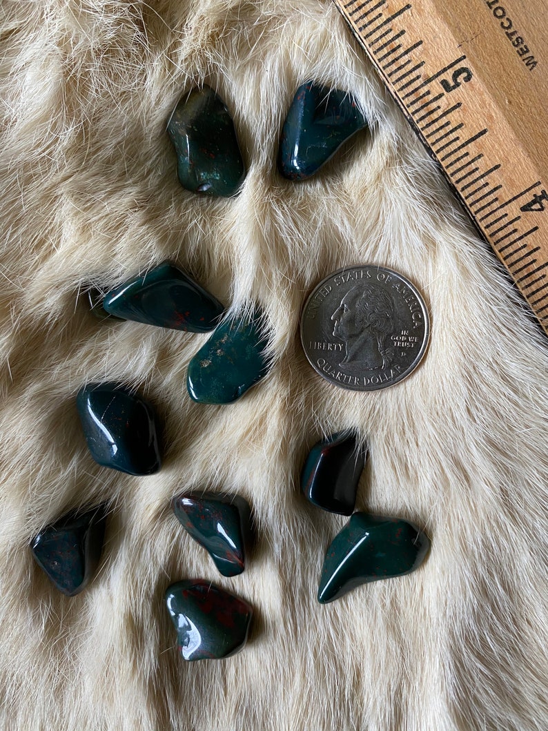 Bloodstone, Tumbled, Small Blessed image 2