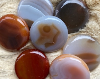 Agate Palm Stone, One (1) Piece - Blessed