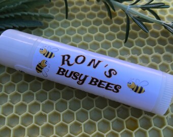 Sale! Buy 1, Get 1 Free! - Plain, Homemade Beeswax Lip Lube - Ron's Busy Bees