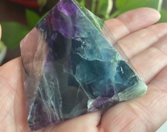 Mixed Fluorite Pyramid,  BEAUTIFUL, One (1) Piece- Blessed