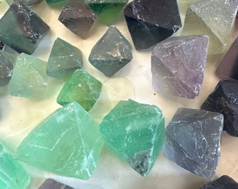 Mixed Fluorite Octahedron, Various Sizes  - Blessed