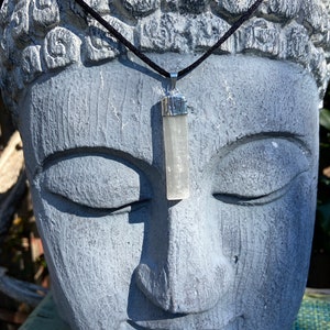 Selenite Pendant, one 1 piece Blessed image 6