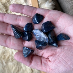 Dumortierite, Tumbled Blessed One 1 Piece image 3