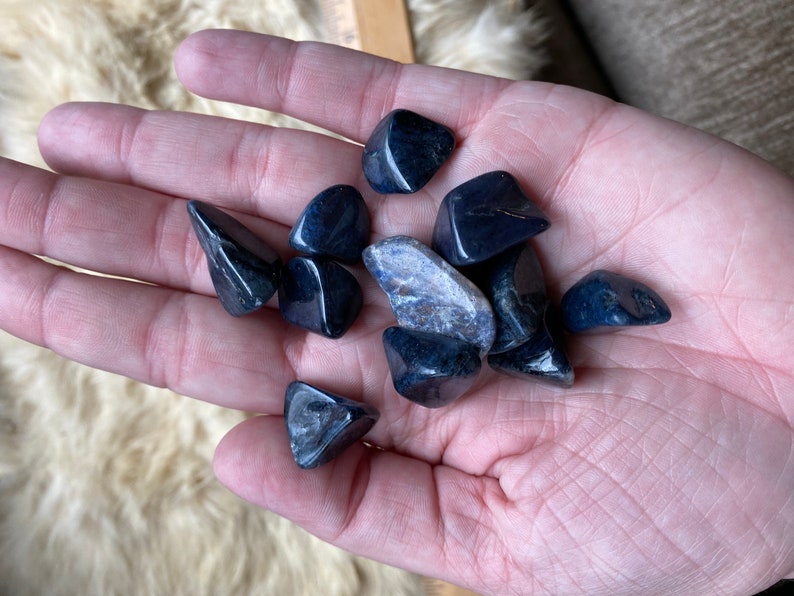 Dumortierite, Tumbled Blessed One 1 Piece image 3