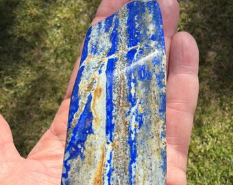 Lapis Lazuli Tumbled Freeform, Showpiece - Blessed