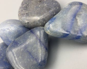 Blue Quartz, Tumbled- Blessed