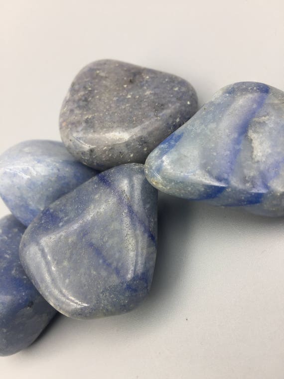 Blue Quartz, Tumbled- Blessed - Etsy
