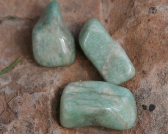 Amazonit, Medium Tumbled - Gesegnet
