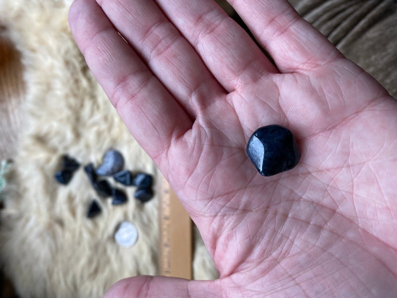 Dumortierite, Tumbled Blessed One 1 Piece image 4