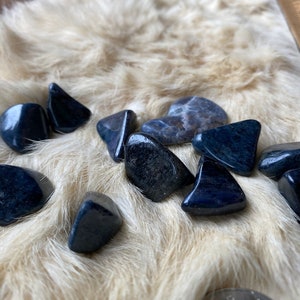 Dumortierite, Tumbled Blessed One 1 Piece image 2