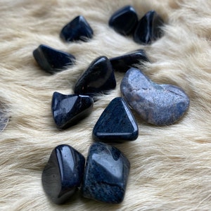 Dumortierite, Tumbled Blessed One 1 Piece image 1
