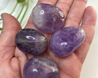 Amethyst, Tumbled, Small, One (1) piece - Blessed