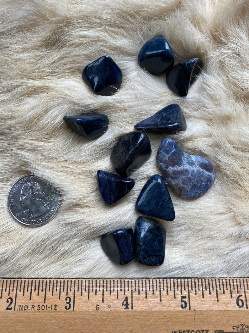 Dumortierite, Tumbled Blessed One 1 Piece image 5