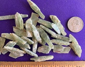Green Kyanite (small, raw) one (1) piece- Blessed