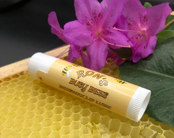 Sale! Buy 1, Get 1 Free! - Sandalwood, Homemade Beeswax Lip Lube - Ron's Busy Bees