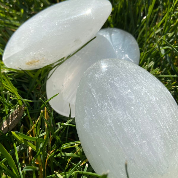 Selenite Palm Pillow -Blessed