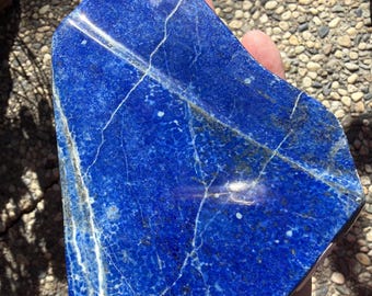 Lapis Lazuli Tumbled Freeform, Showpiece - Blessed