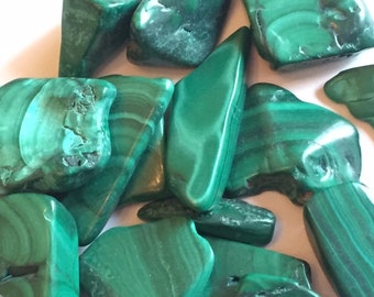Malachite Chips (Tumbled) - Blessed