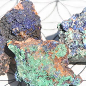 Azurite & Malachite (Large, Raw) - Blessed