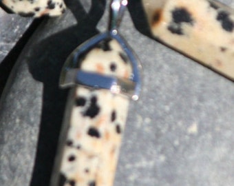Dalmatian Jasper Point Pendant - Blesses
