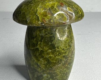 Opale verde, intagliato, fungo, 7,3 once, uno (1) - Benedetto
