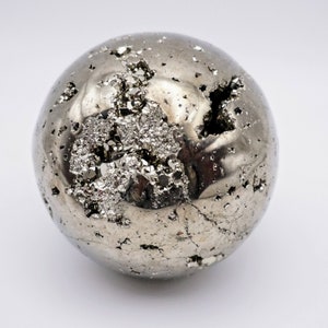 Pyrite Crystal Orb Crystal Ball Pyrite Specimen Home Decor Birthday Gift Unique Minerals imagem 1