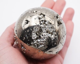 Pyrite Crystal Orb | Crystal Ball | Pyrite Specimen | Home Decor | Birthday Gift | Unique Minerals