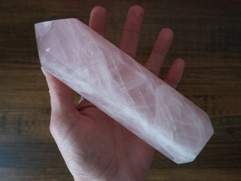 Rose Quartz Tower Polished Rose Quartz Love Stone 1lb Rose Quartz Sigrid Anne Design image 4