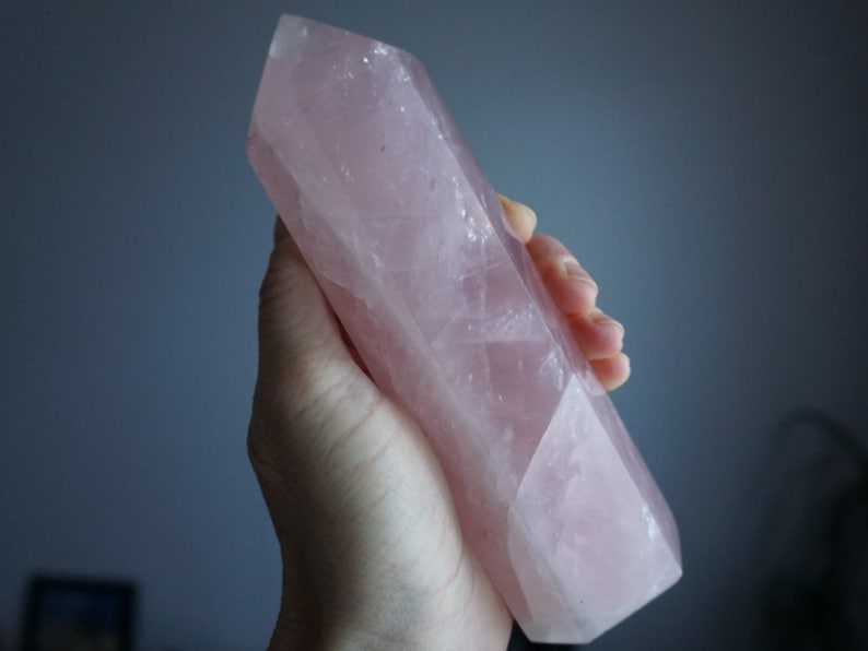 Rose Quartz Tower Polished Rose Quartz Love Stone 1lb Rose Quartz Sigrid Anne Design image 2