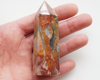 Agate Crystal Tower | Agate Point | Crazy Lace Agate