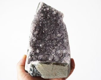 Amethyst Crystal Geode, Amethyst Crystals, Purple Crystals, Home Decorations, For Mom, Birthday Gift, Desk Accessories, For Girlfriend